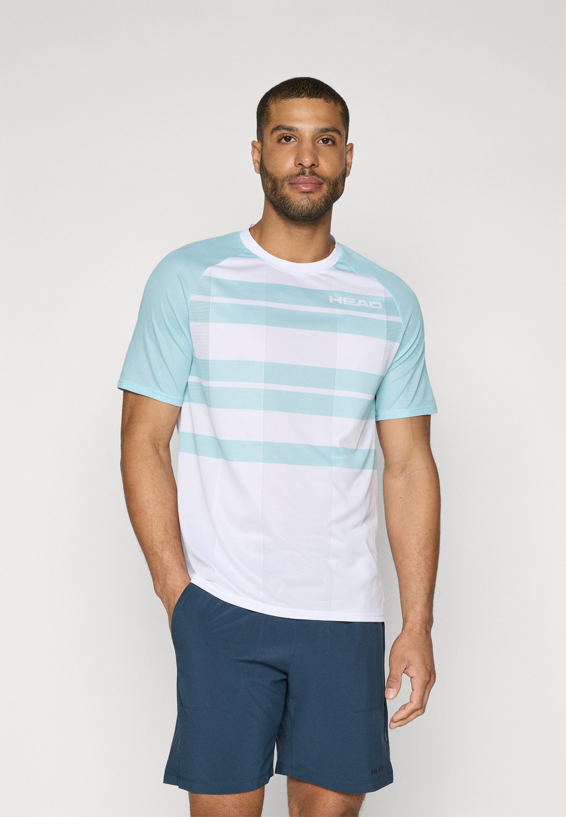 Head PERFORMANCE Herren - Sport-T-Shirt - weiß/hellblau