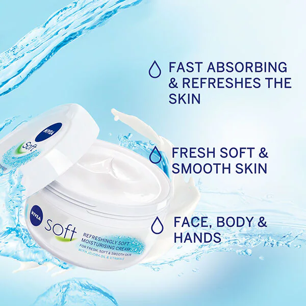 Crema hidratante suave NIVEA para rostro, manos y cuerpo, 25 ml.