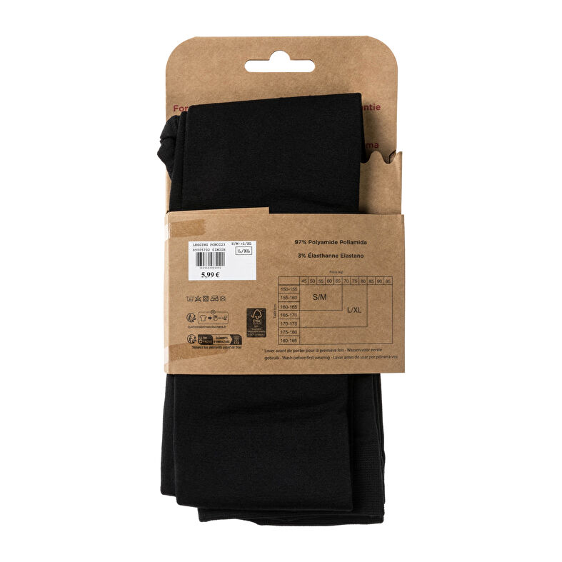 Calcetines y medias negras para mujer