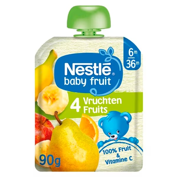 Nestlé 6+M 4 vrećice za cijeđenje voća<br>4 komada