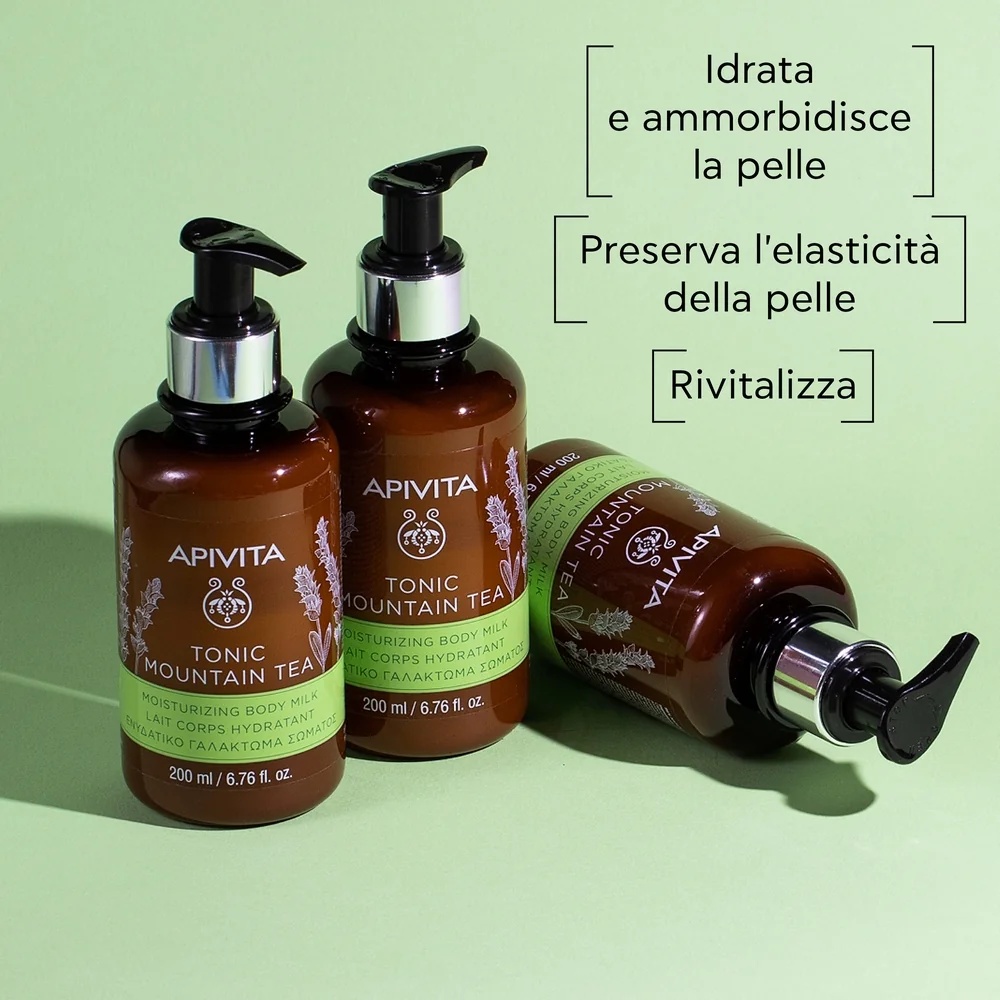 APIVITA Apivita Tonic Mountain Tea bodylotion 200 ml hydraterende bodylotion