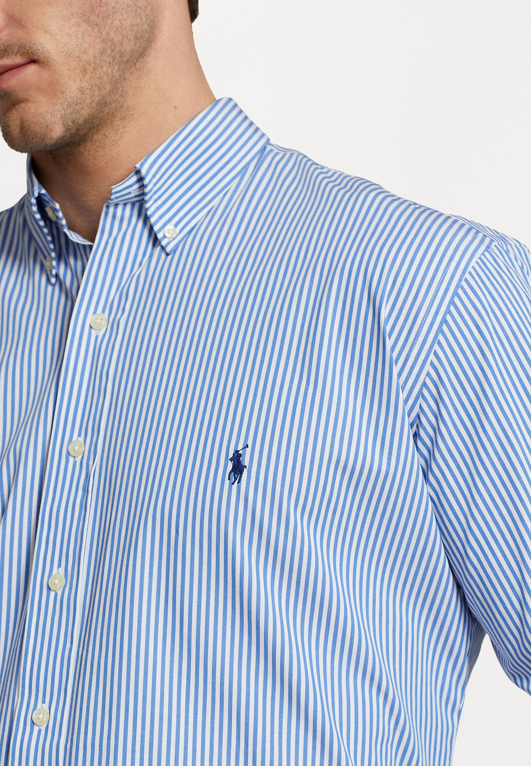 Polo Ralph Lauren Big & Tall Long SLEEVE Sport - Košeľa - svetlomodrá/biela