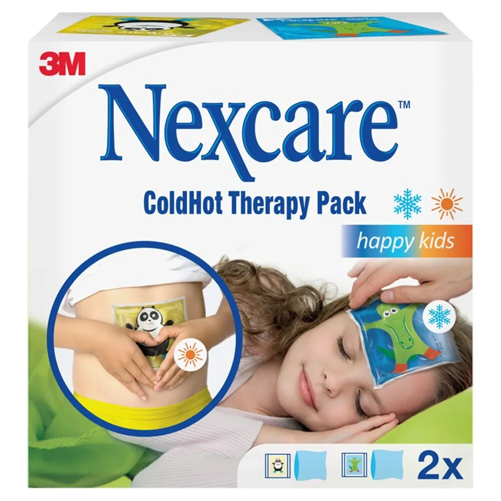 Nexcare ColdHot Therapy Pack Happy Kids, Zimno-ciepły okład żelowy wielokrotnego użytku, 11x12cm