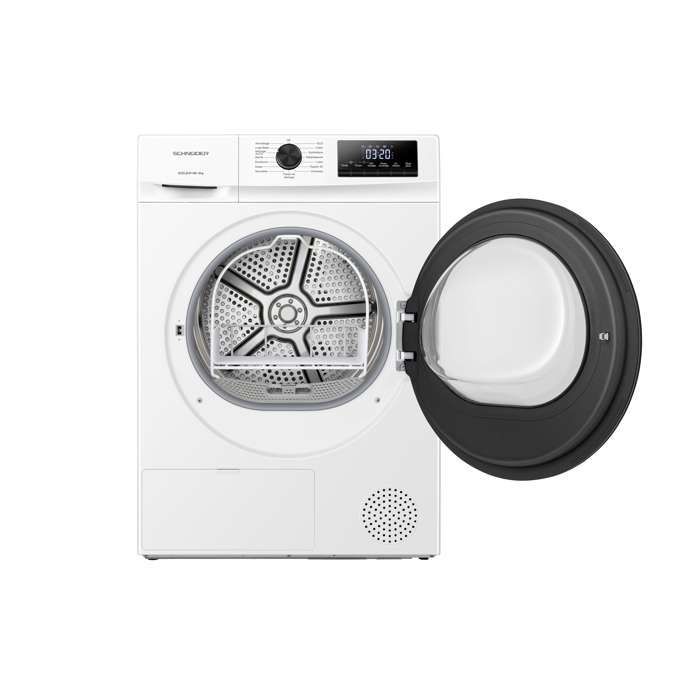 Secadora de ropa con bomba de calor Schneider SCSL9HP-WD de 9 kg, color blanco