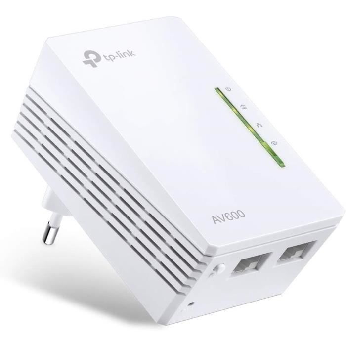 Powerline 600 Mbps + WiFi 300 Mbps (1 unidad) - TP-Link TL-WPA4220 - 2 puertos Fast Ethernet - Caja Powerline (1 unidad)