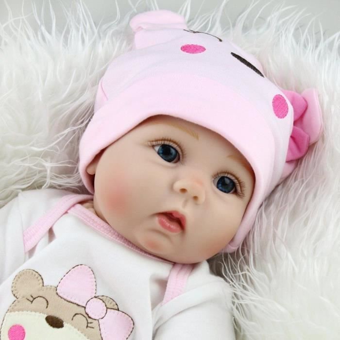Poupée Bébé Reborn ZIYIUI en Vinyle de Silicone Souple 22 Pouces - Certification de sécurité ASTM RoHS CE EN71