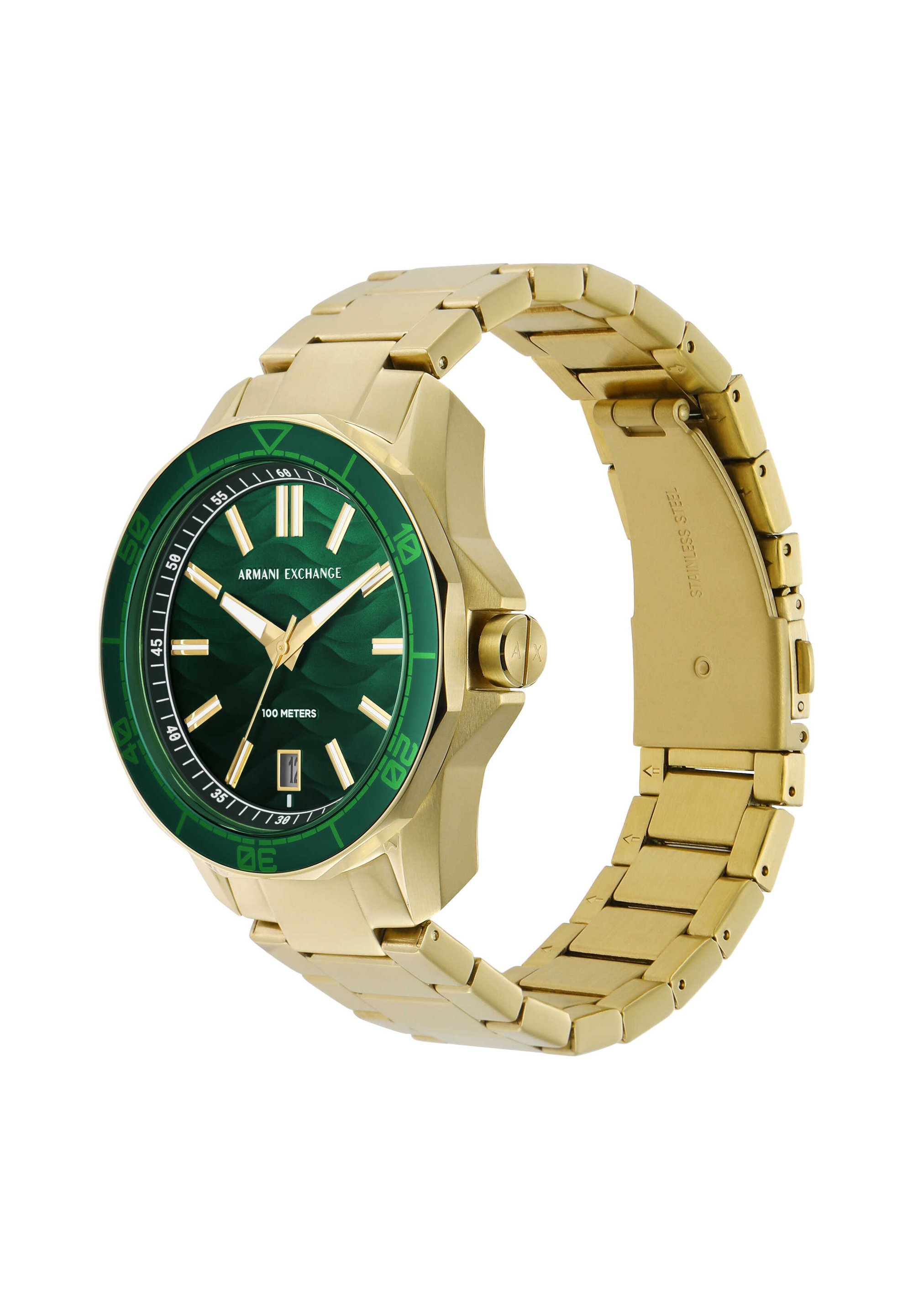 Armani Exchange QUARTZ HAND DATE 44MM - Orologio - acciaio inossidabile color oro