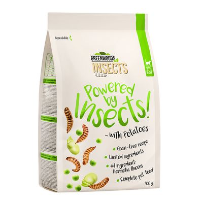 Insetos de Greenwoods com batatas, ervilhas e favas