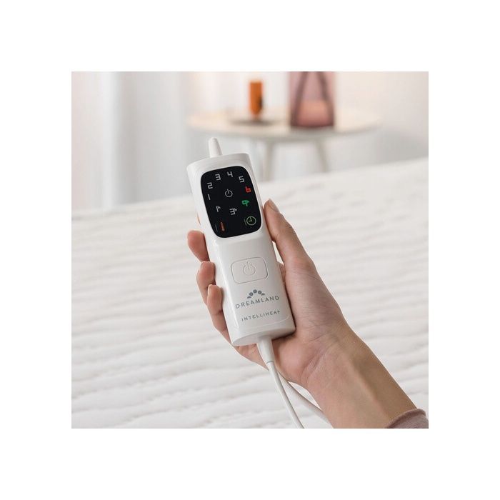 Manta eléctrica Dreamland, cubrecolchón eléctrico Cosy Dreamer, 150 W, blanco