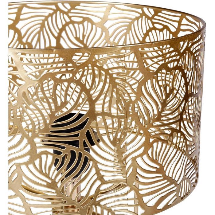 Lamp - Nachtlampje - Bureaulamp - Tafellamp - Opengewerkt - Goudkleurig - Designer - 25x35cm - Osteria