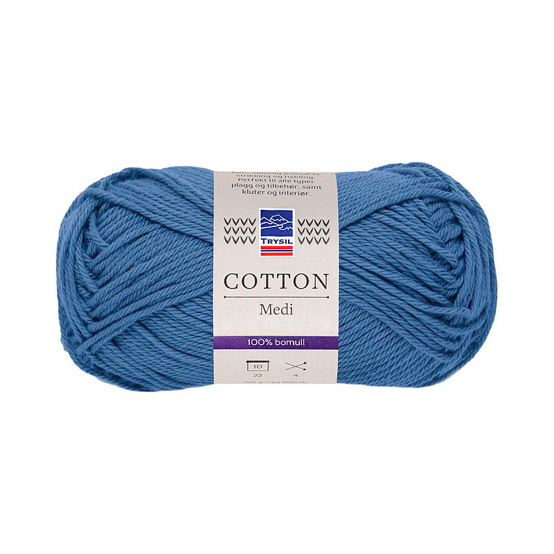 Trysil Cotton Medi -lankaa, puuvillaa, 100 % puuvillaa, farkunsininen