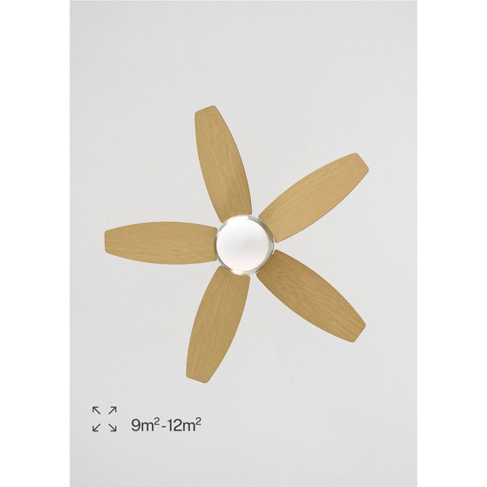 Ventilador de techo - Create - WIND FLOWOOD - Silencioso - Ø108 cm - Con luz