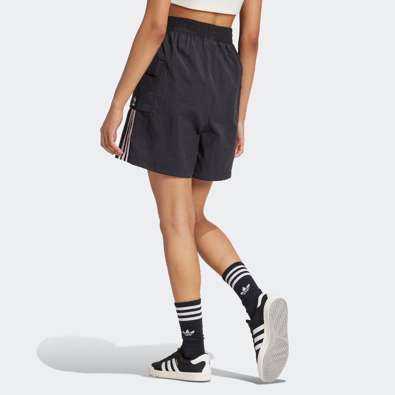 Kurze Cargohose mit 3 Streifen, Sommerglanz