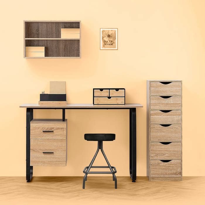 Mueble de 6 cajones con efecto madera natural - 5 five simply smart