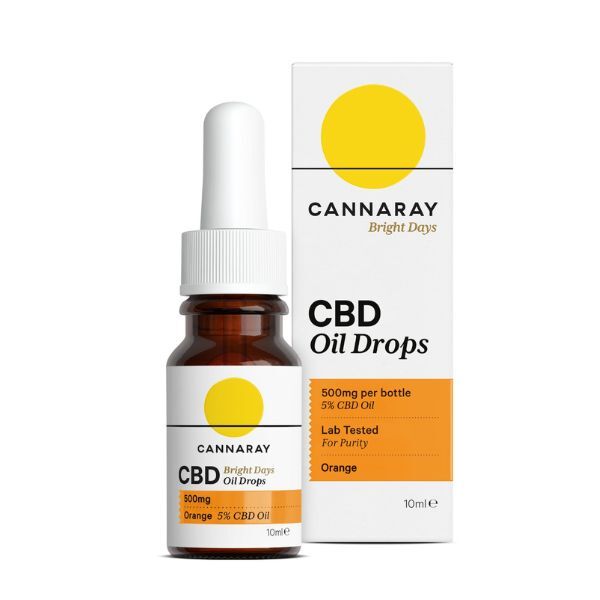 Cannaray Bright Days -öljytipat 500 mg 10 ml - appelsiini | Terveys | Superdrug