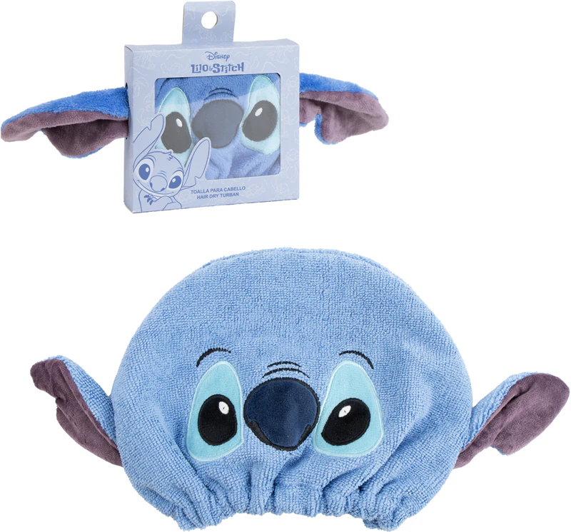 Toalha de cabelo Disney Stitch