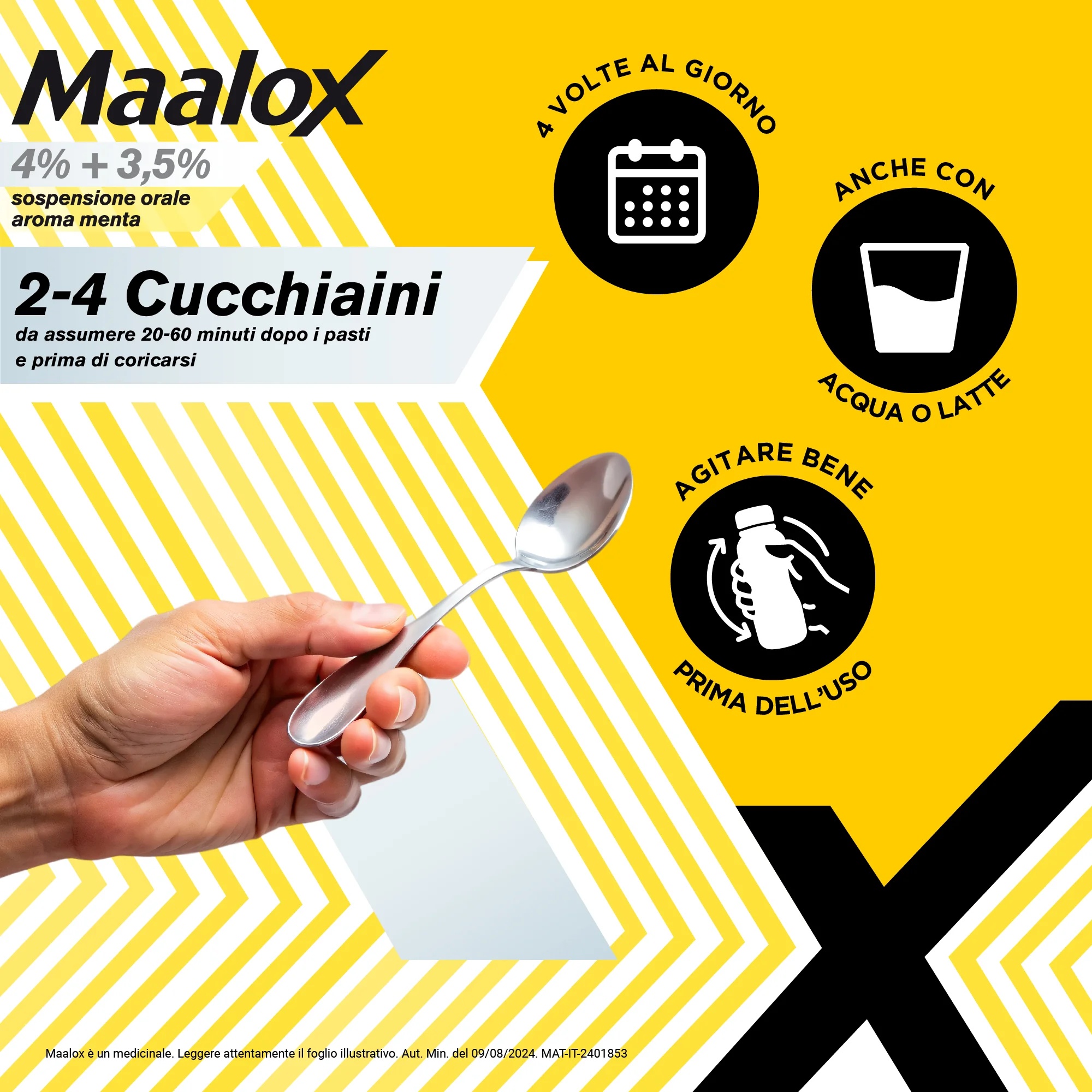 MAALOX Suspension buvable Maalox à la menthe 250 ml Antiacide
