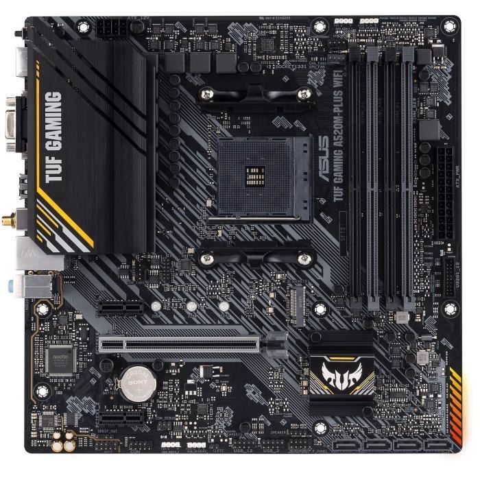 Mainboard - ASUS - TUF GAMING A520M-PLUS WIFI - AMD A520 - AM4 Micro-ATX-Sockel