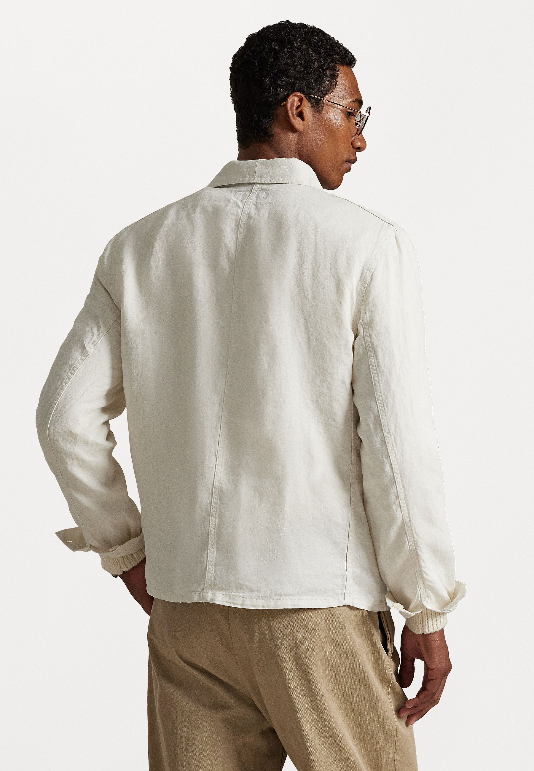 Polo Ralph Lauren LINEN UTILITY JACKET - Kevyt takki - antiikkikerma