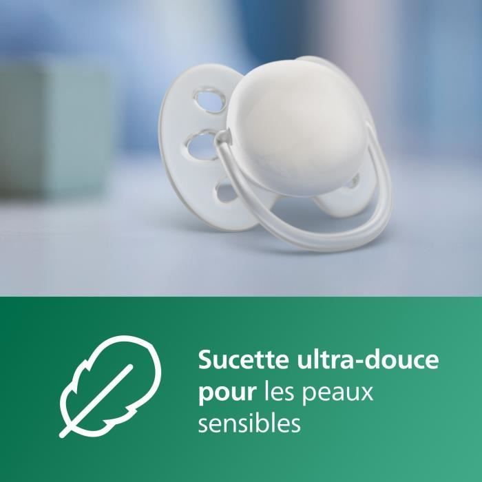 Pasgeborenenset - PHILIPS AVENT - Natuurlijk glas 3.0 - Glazen fles van 120 ml + 2 flessen van 240 ml + Ultrazachte fopspenen 0-6 maanden