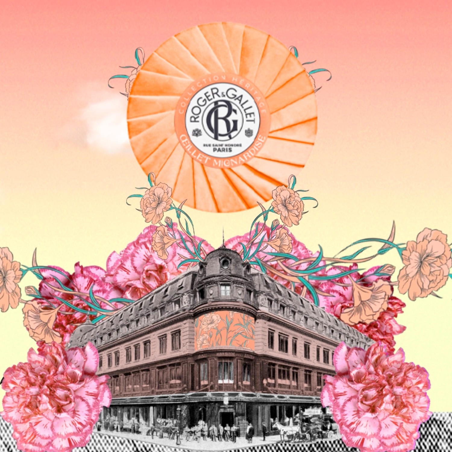 Roger & Gallet Œillet Mignardise Savon Bienfaisant