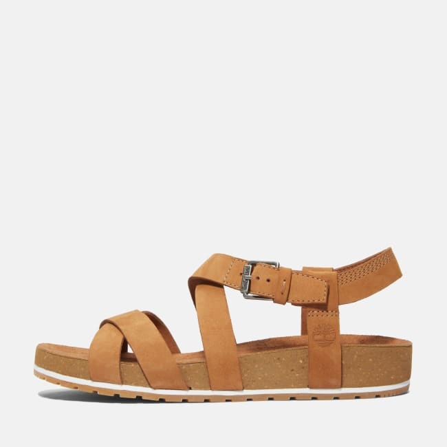 Sandalo a Listini Incrociati Malibu Waves da                Donna in marrone chiaro
