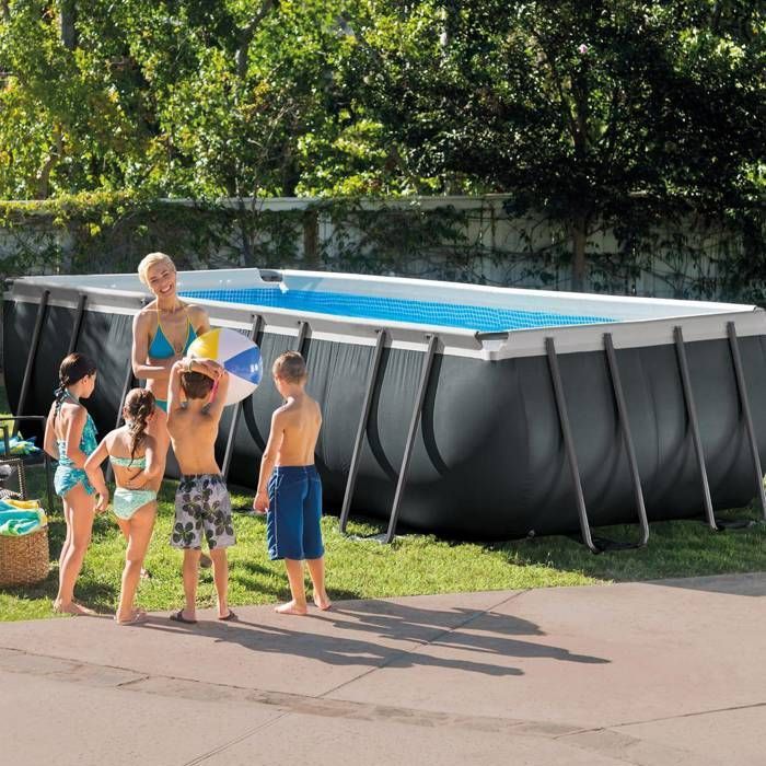 Intex - 26356GN - Kit de piscina tubular rectangular Ultra XTR 5,49 x 2,74 x 1,32 m