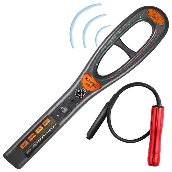 021 Escáner de seguridad portátil, detector de señal GPS inalámbrico para automóviles, para detectar señales y detectores de RF inalámbricos.