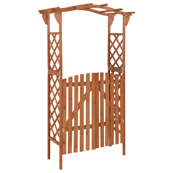 Pergola Brąz Drewno vidaXL