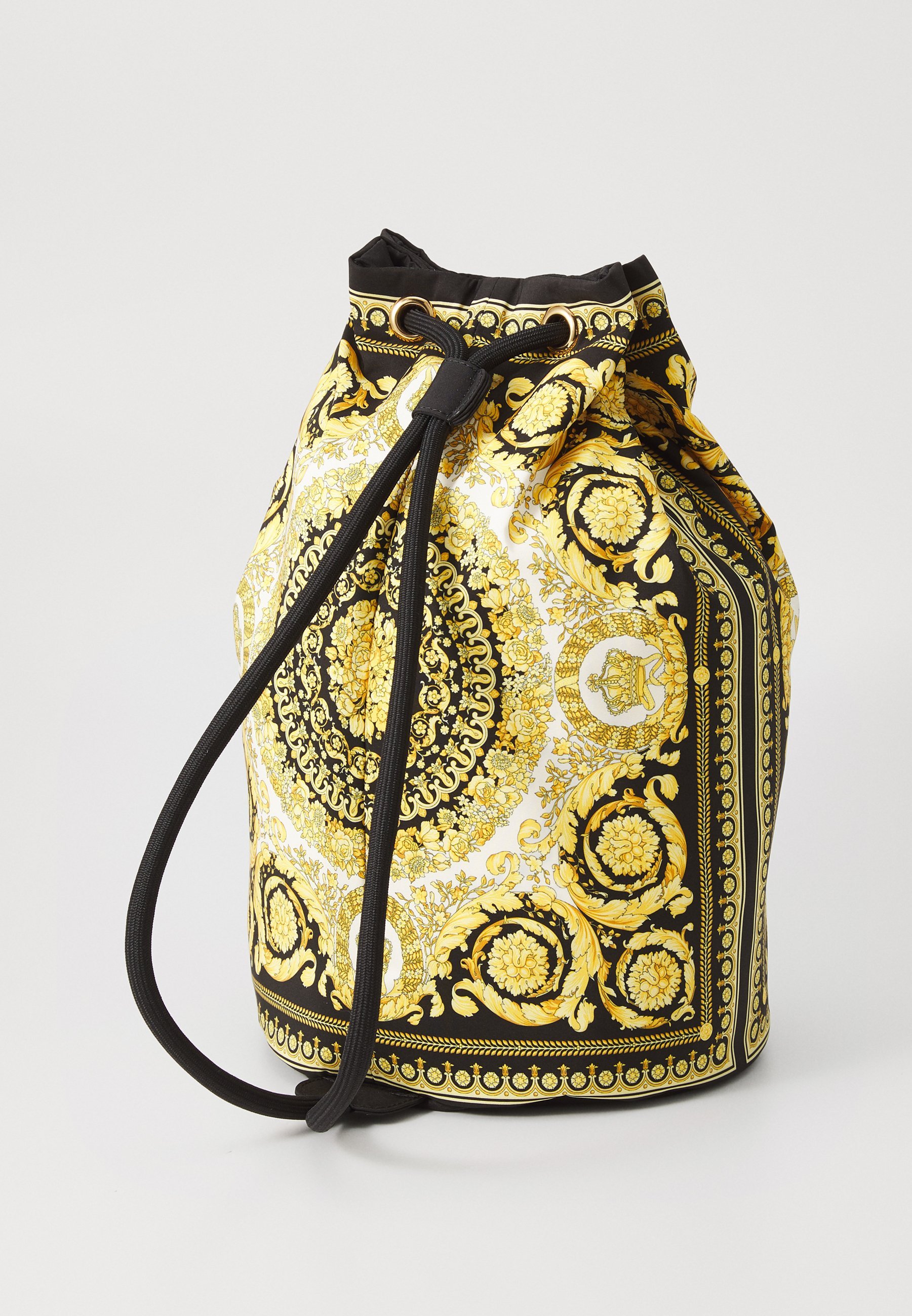 Versace SEA BAG BAROCCO PRINT UNISEX - Crossbodytas - ivoor/zwart/goudkleurig
