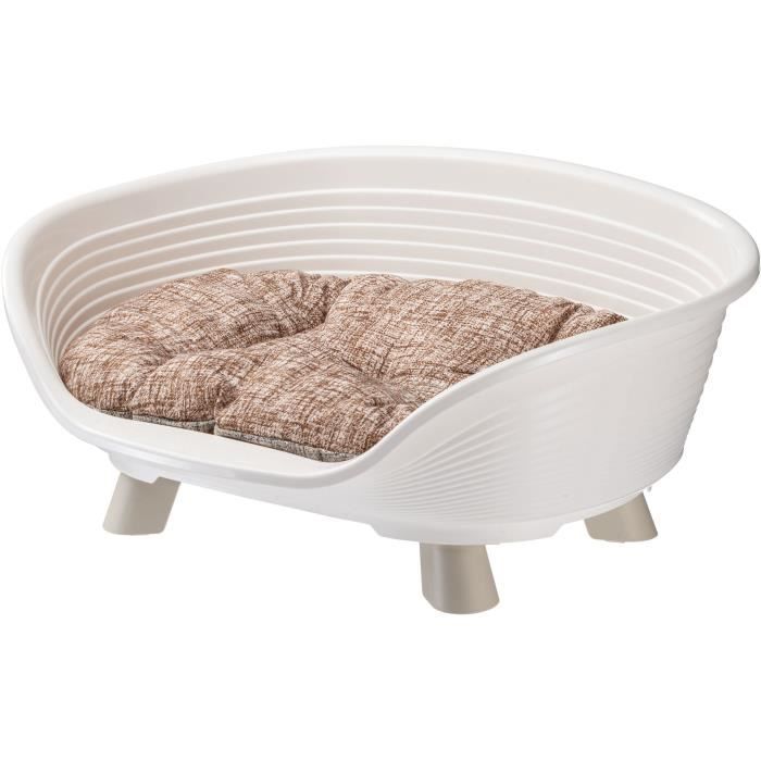 Weißer Entspannungskissenkorb – Größe M – 64 x 48 x 25 cm – FERPLAST