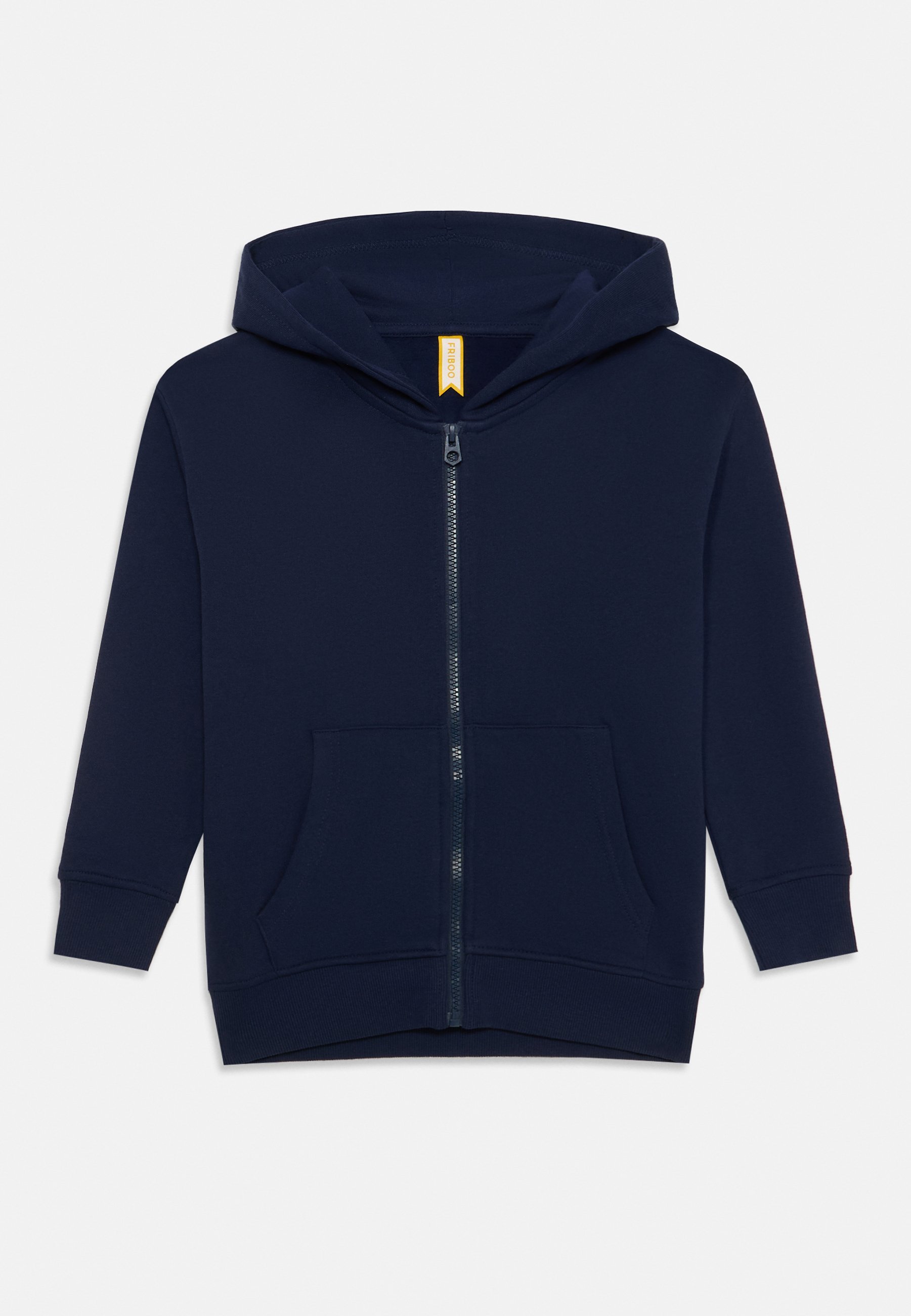 Lot de 2 sweats à capuche zippés unisexes Friboo - Bleu foncé/rose clair