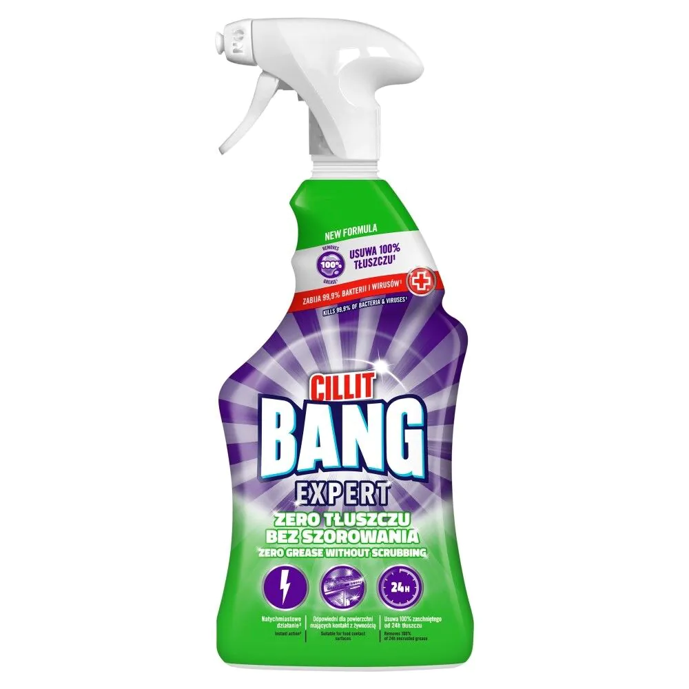Cillit Bang Expert Spray zero tłuszczu bez szorowania