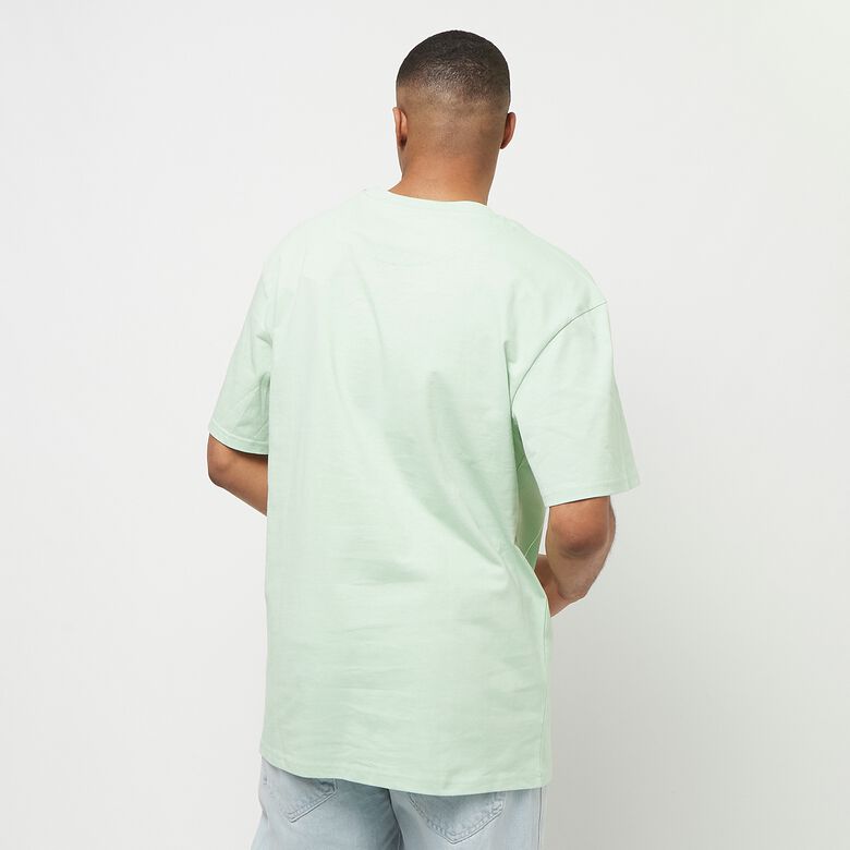 T-shirt essenziale con firma in formato ridotto