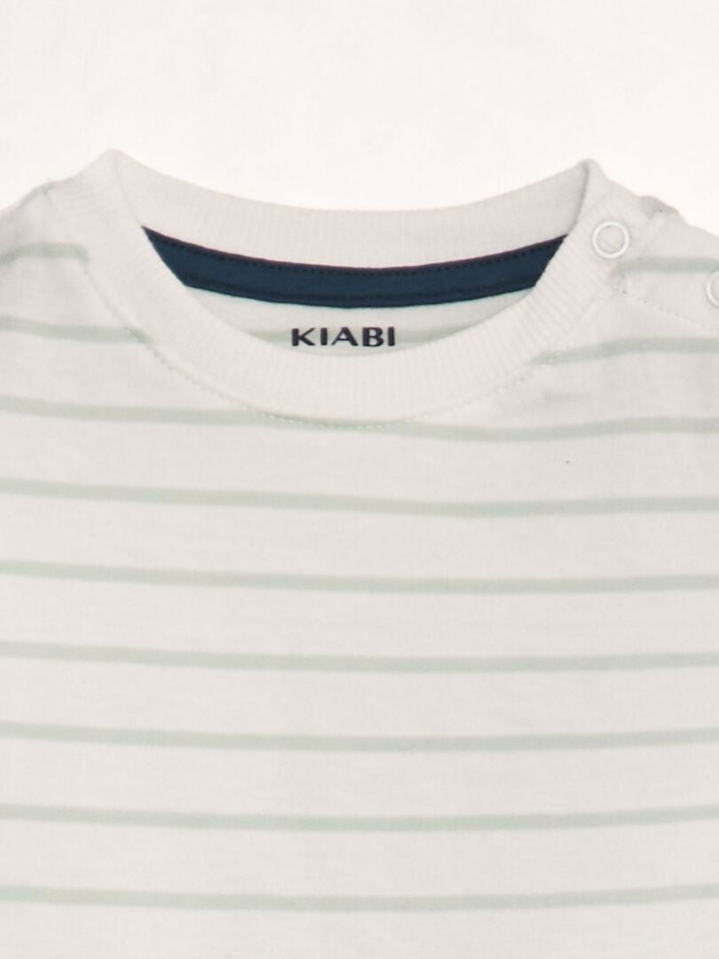 2-delat set med overaller och shorts - BLÅ
