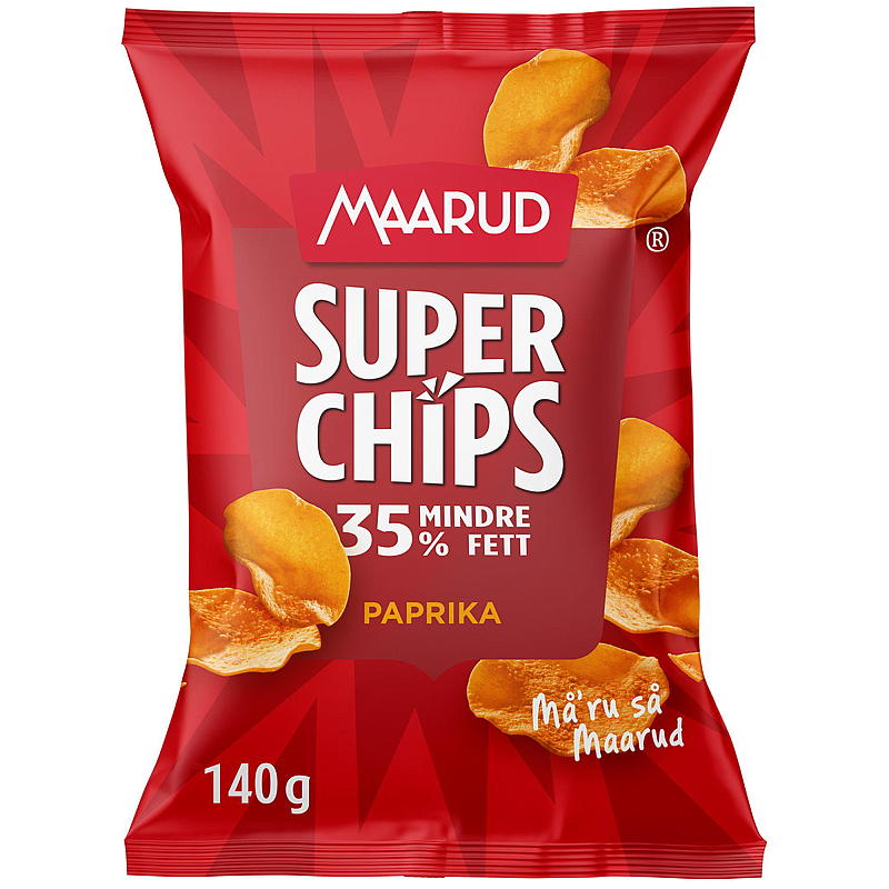 Maarud Superchips 140 g Pimentón