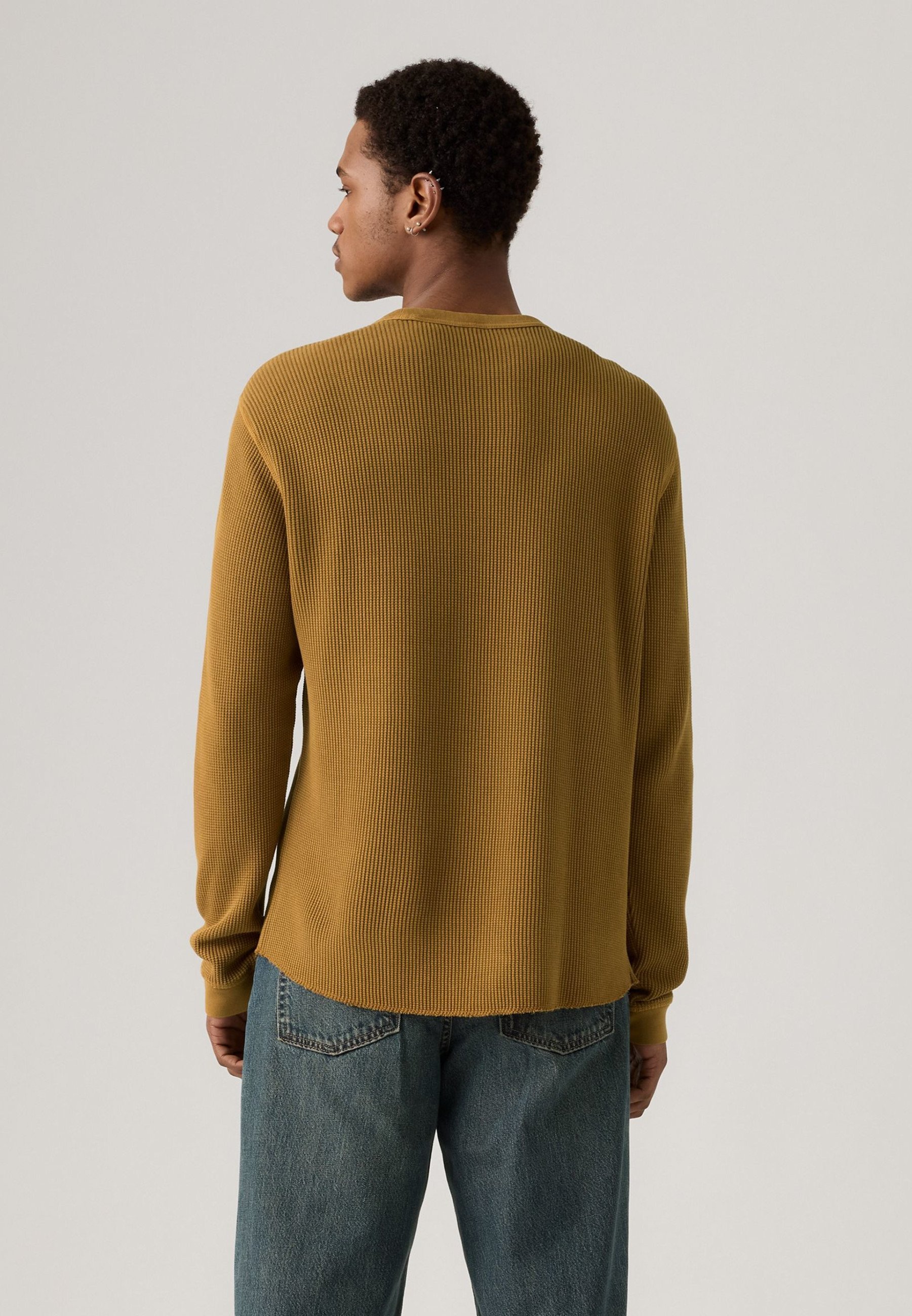 Levi's® THERMAL TEE - Trui - kledingverf goudbruin