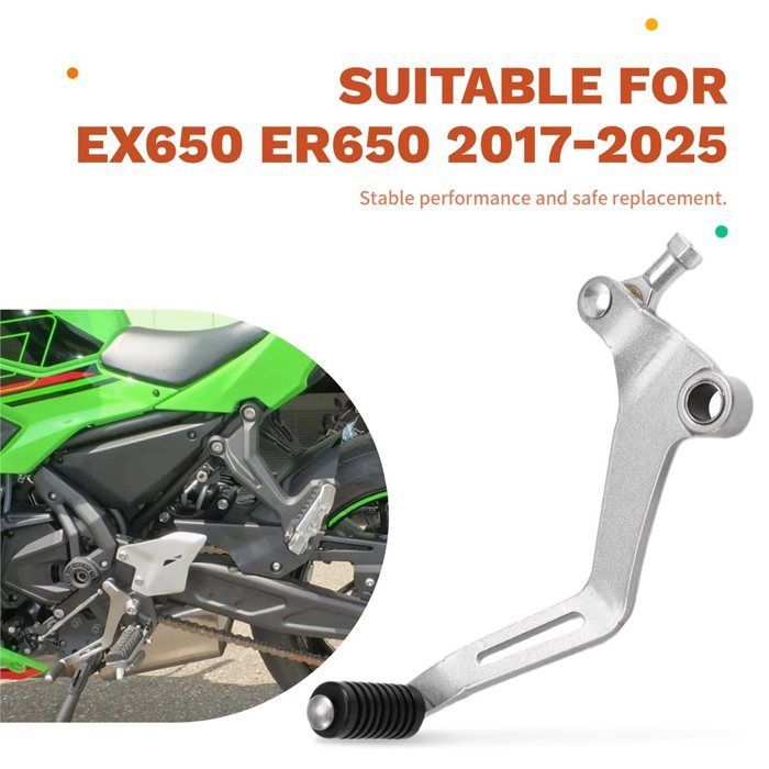 Leva del cambio per moto 650 EX650 ER650 Z650 ABS Z650 Z650RS Argento, Metallo, Argento