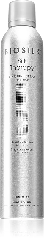 Spray fixador Biosilk Silk Therapy Finishing Spray de fixação forte para cabelos