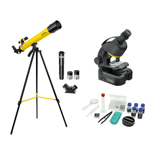 Coffret Télescope + Microscope Initiation III National Geographic pour enfants