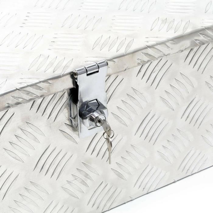 Caja de herramientas de aluminio de 76 cm, estuche de transporte y almacenamiento 16_0002553