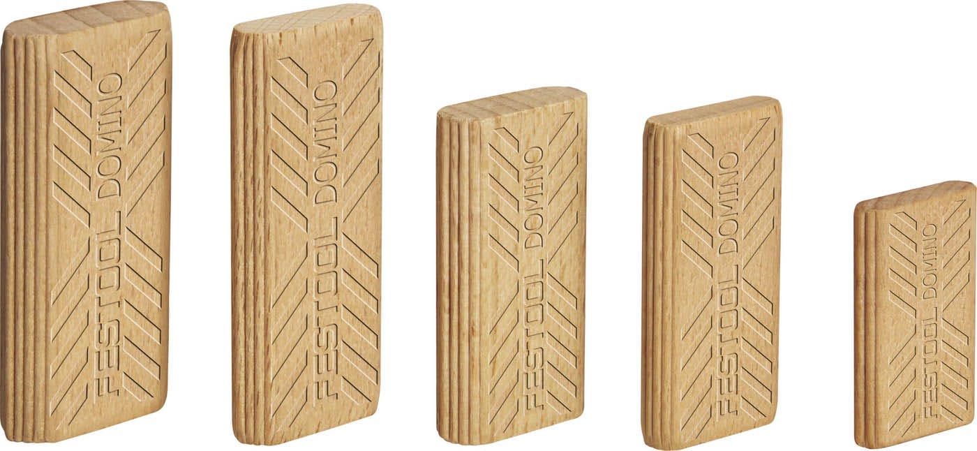 Conector de cavilha FESTOOL Domino 4x20mm em faia, 450 peças, código 495661