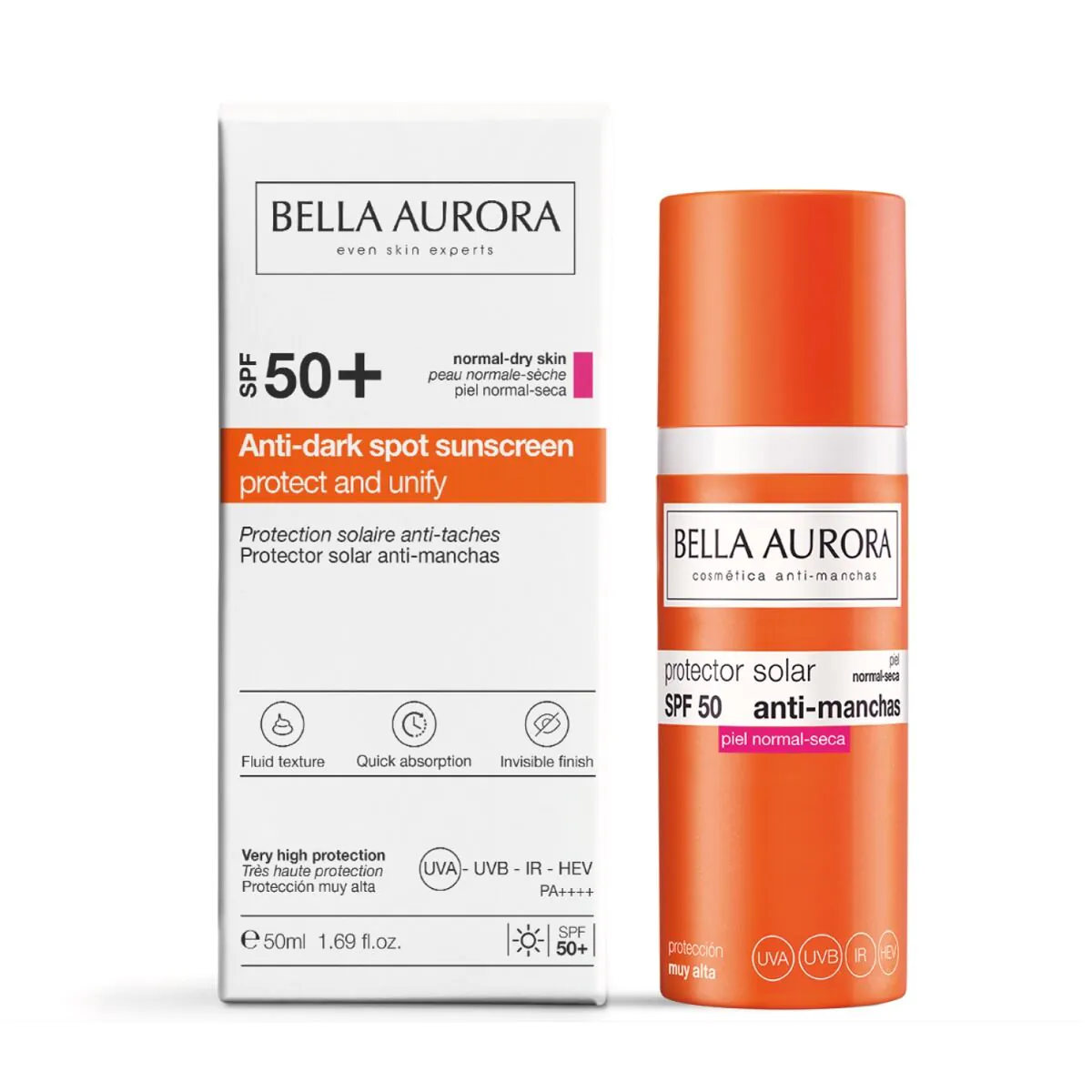 Bella Aurora Żel-krem ochronny SPF 50+ do skóry normalnej i suchej