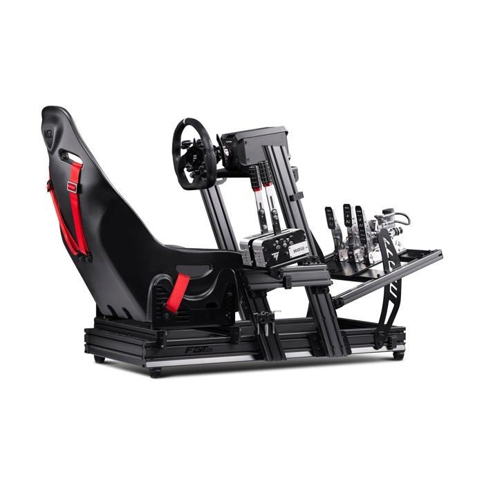 Simulateur de course - NEXT LEVEL RACING - F-GT Elite - Aluminium - Gris - Support PC
