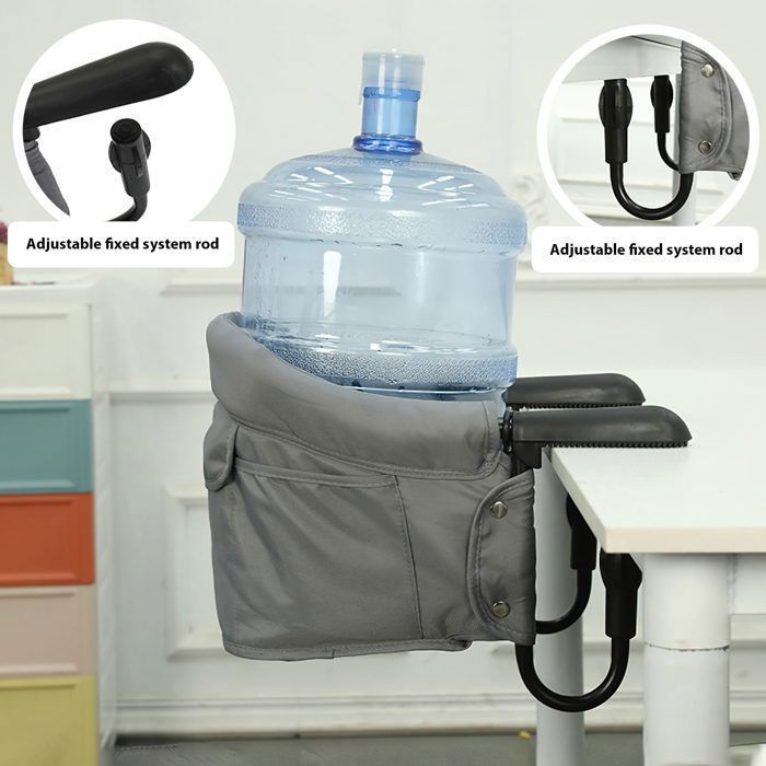 Seggiolino pieghevole per bambini con clip antiscivolo e tasca portaoggetti, adatto per tavolo da pranzo, campeggio, 6-36 mesi