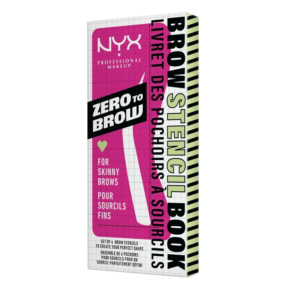 NYX Zero To Brow Szablon do brwi Thin Brow 4 szt.