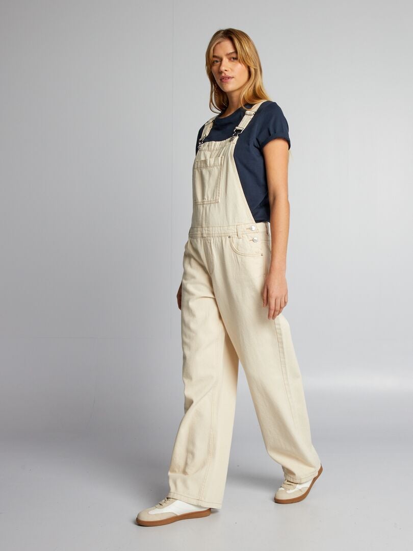 Spijkeroveralls - BEIGE