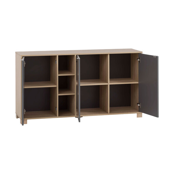 Anouk tálalószekrény, bazaltszürke