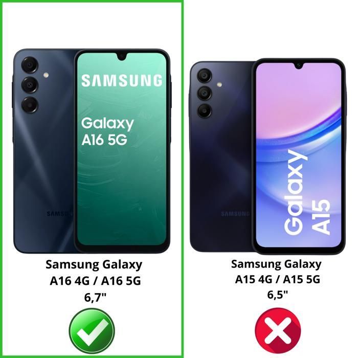 Verre Trempé - Phonillico® - Samsung Galaxy A16 4G/5G - Pack de 2 - Résistant aux rayures - Transparent