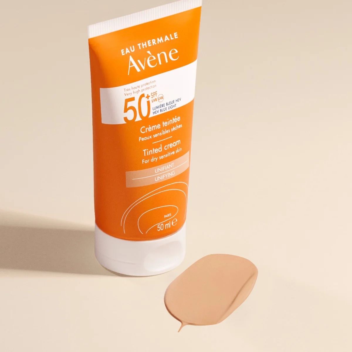 AVENE Avène Solaire Getinte Crème SPF 50+ 50 ml Zonnebrandcrème